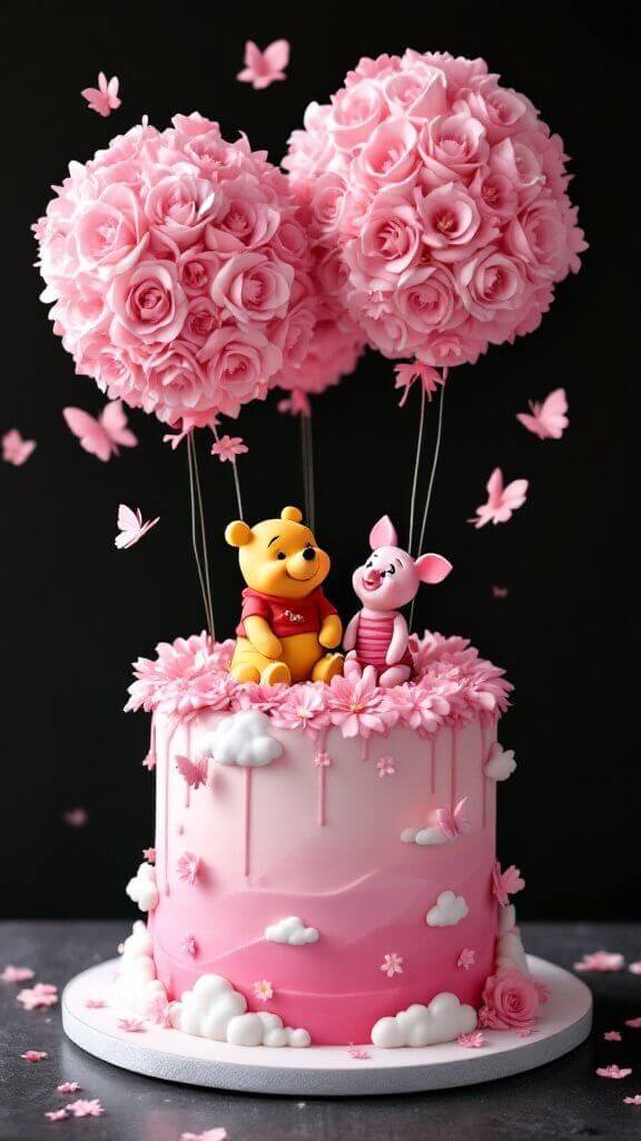 ideia para bolo ursinho pooh