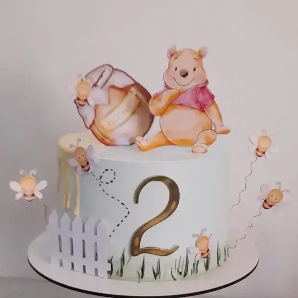 ideia de bolo ursinho pooh