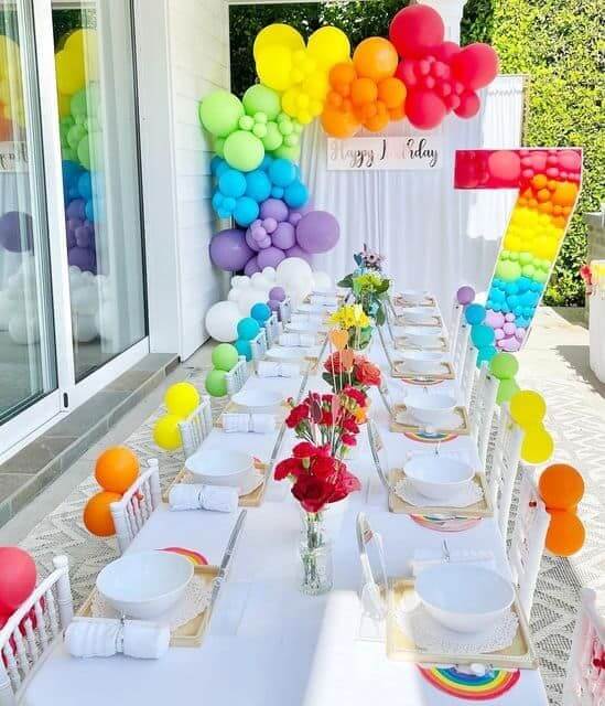 ideia para festa arco íris