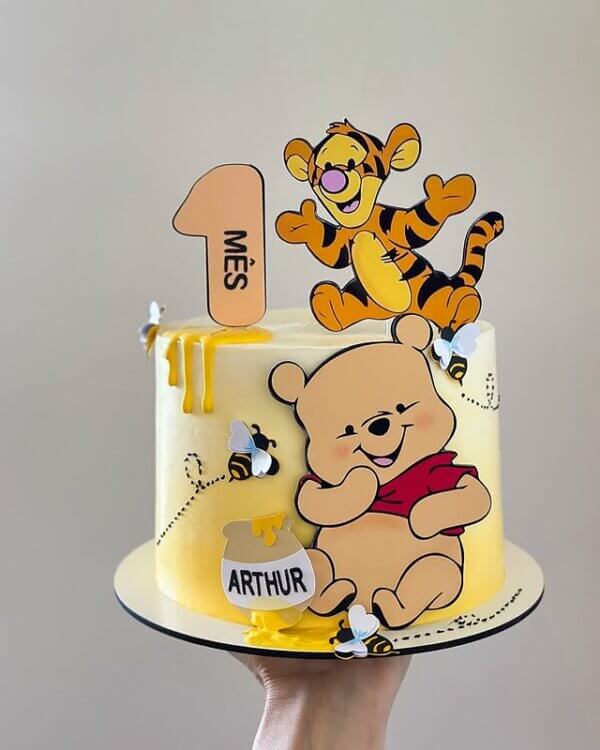 ideia para bolo ursinho pooh