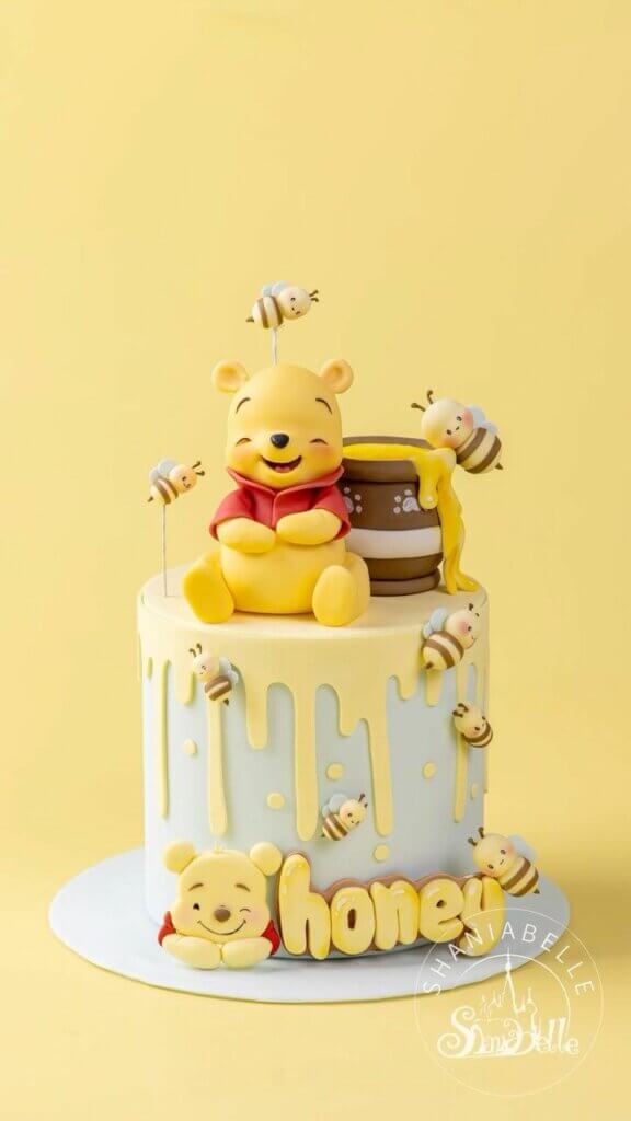 ideia de bolo ursinho pooh