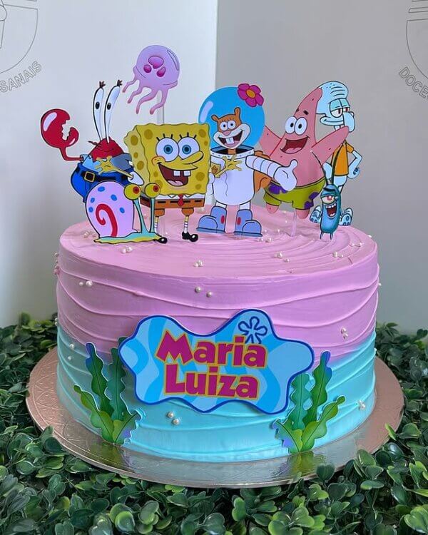 ideia para bolo bob esponja