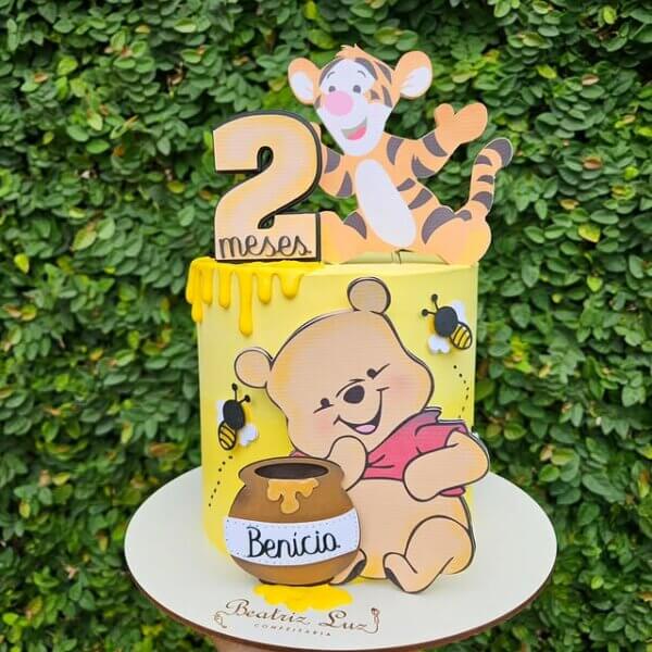 ideia para bolo ursinho pooh