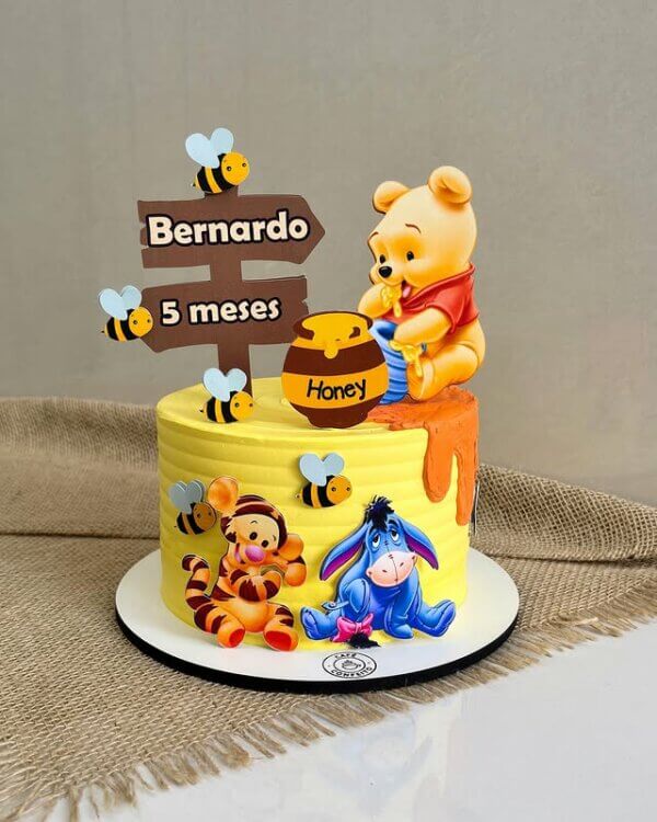 ideia para bolo ursinho pooh