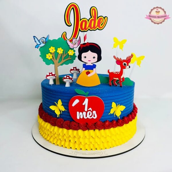 cores bolo branca de neve