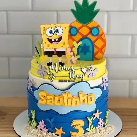 topo bolo bob esponja