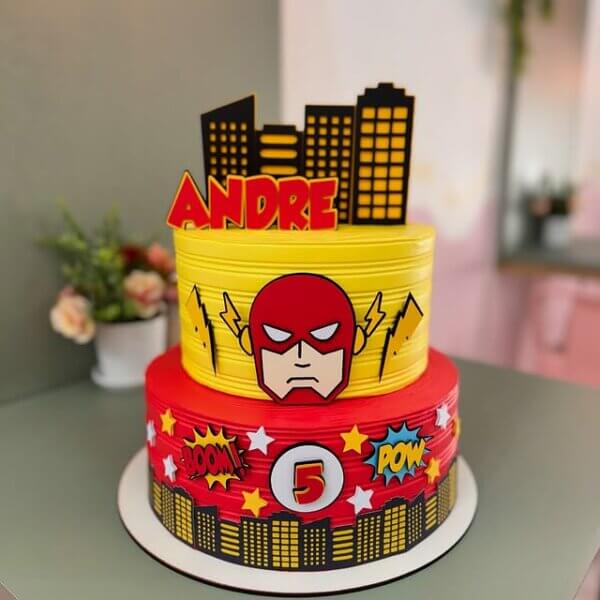 bolo do flash aniversário