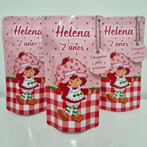 lembrancinha da moranguinho personalizada