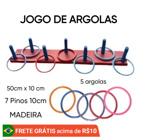 jogo argolas brincadeira para festa infantil