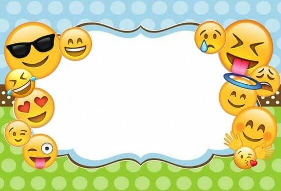 Convite festa emoji