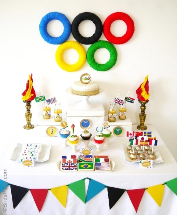 decoração para festa olimpíadas