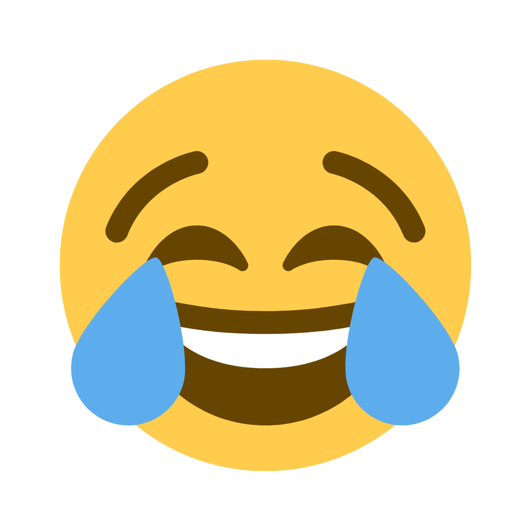 emoji chorando de rir