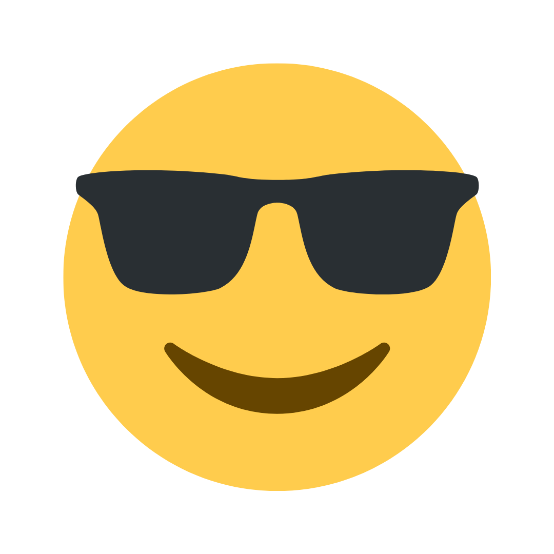 emoji oculos escuro