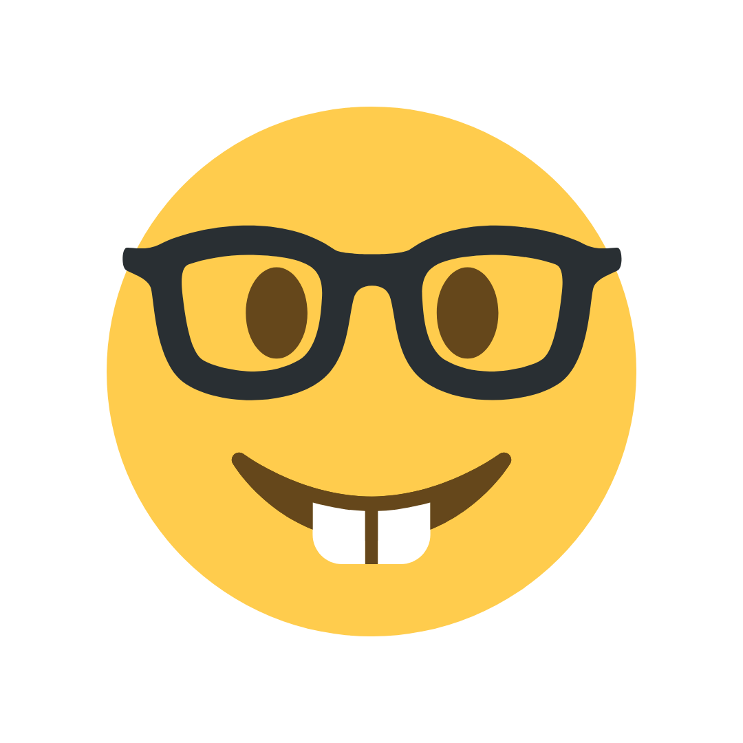 emoji oculos nerd