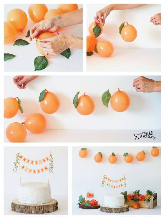 como fazer baloes de laranja