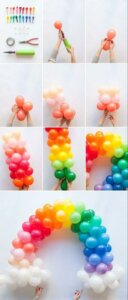 decoração balões coloridos