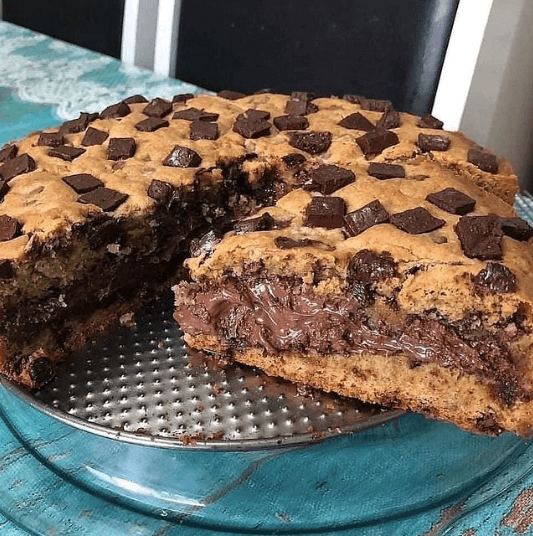 Torta cookie recheado de chocolate