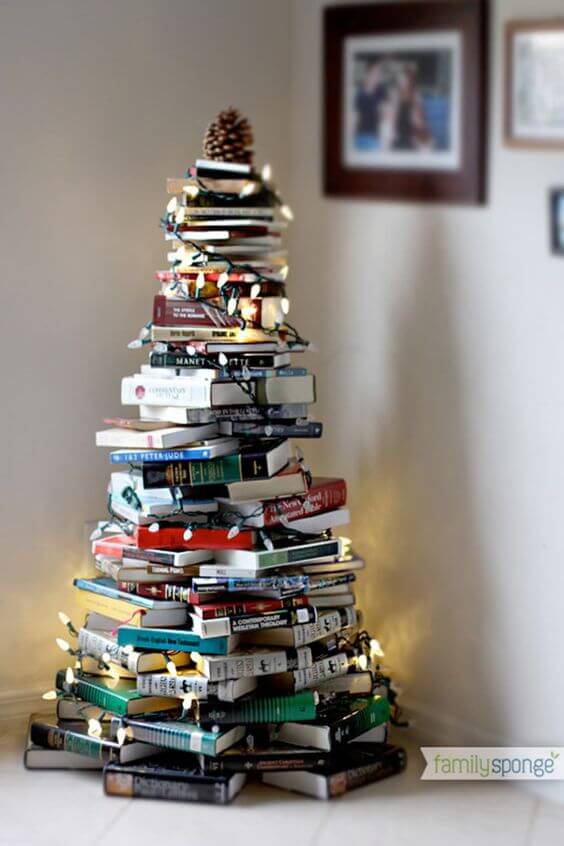 Árvore de Natal de Livros