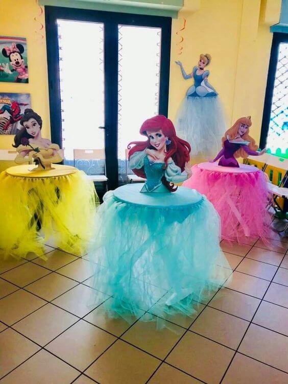 mesas decoradas princesas disney