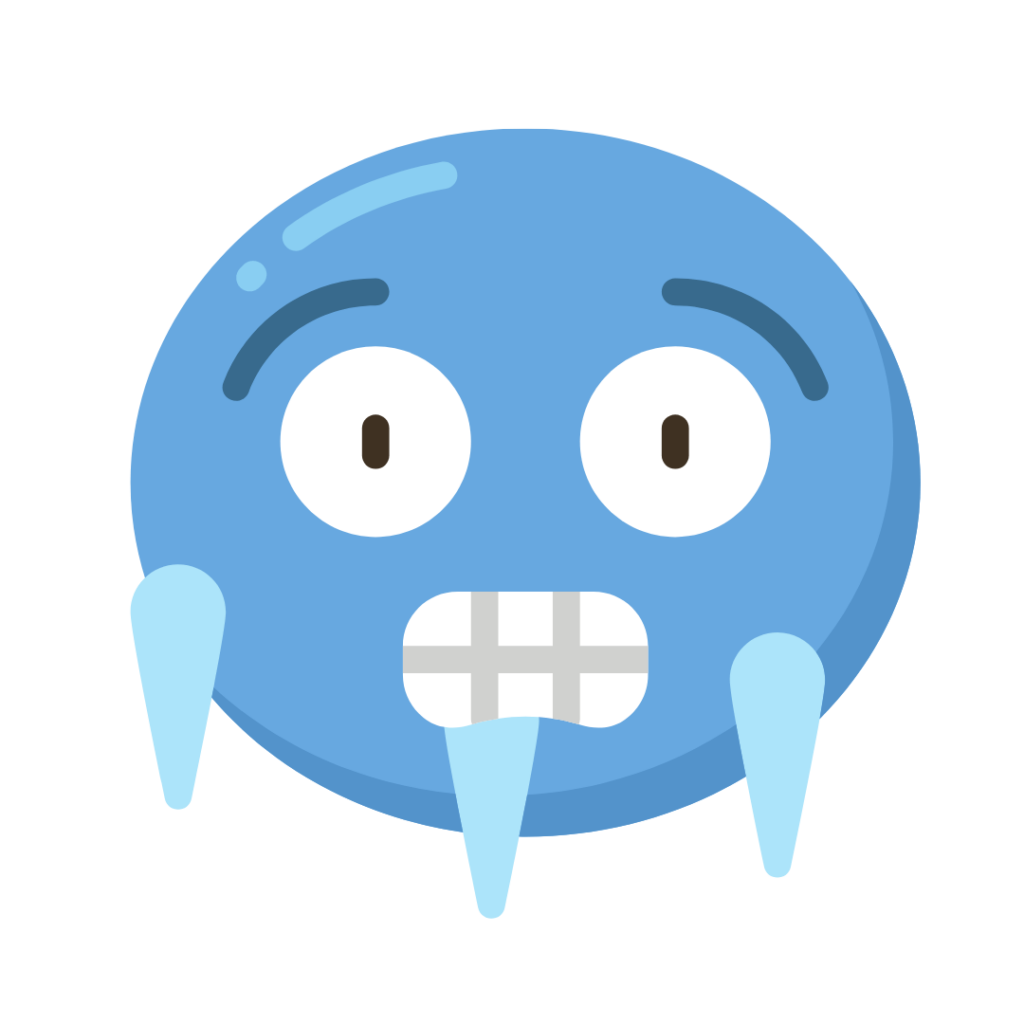 emoji congelado