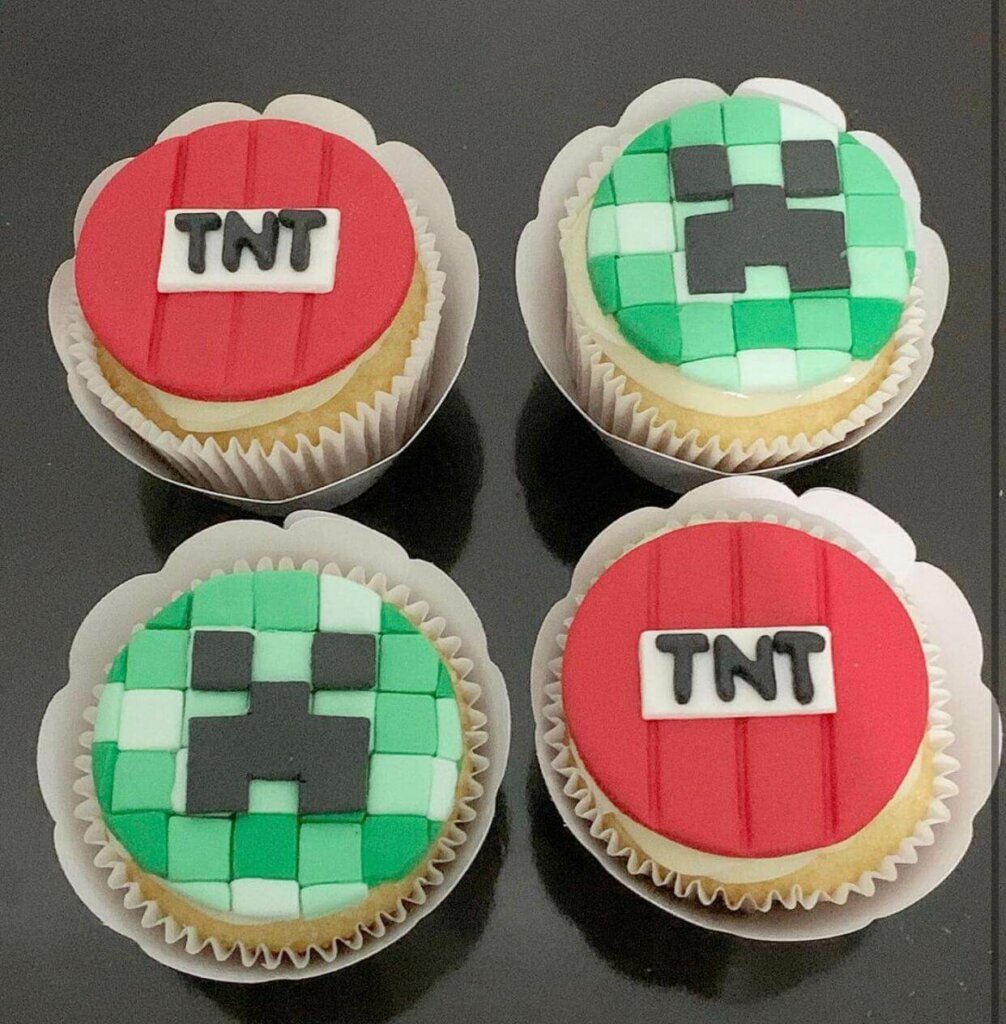 cupcake minecraft tnt jaquee_ribeiroo