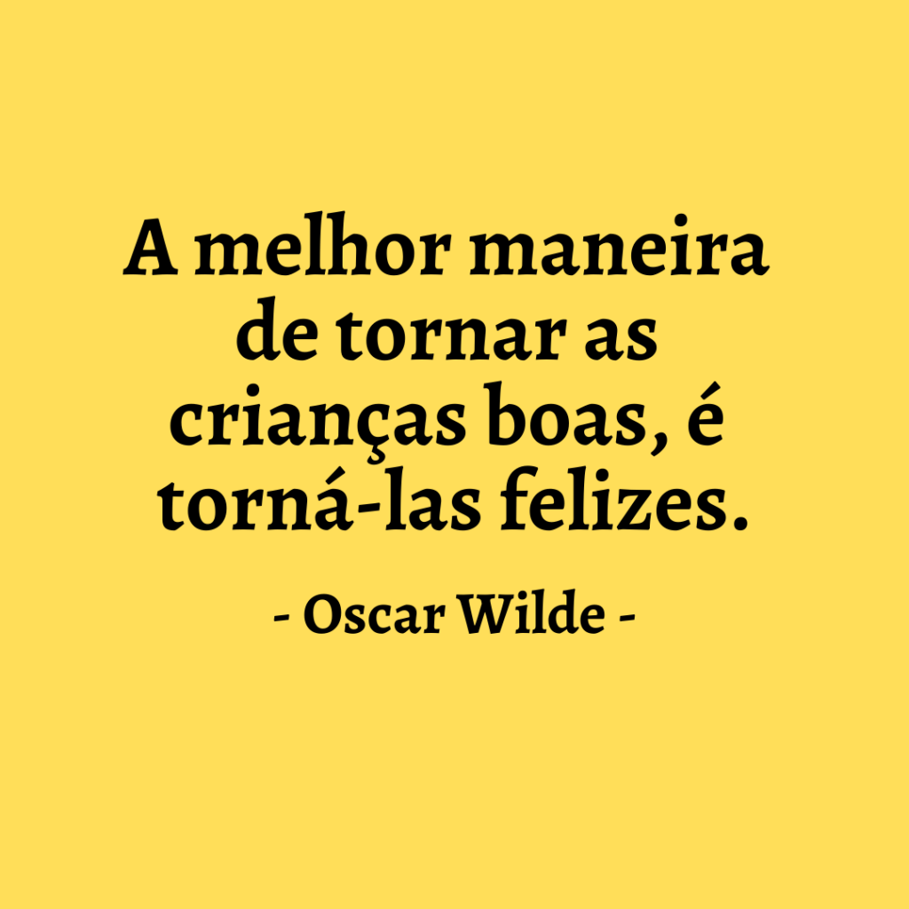 frase sobre criancas Oscar Wilde