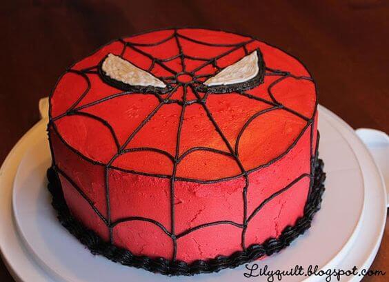 bolo para meninos homem aranha