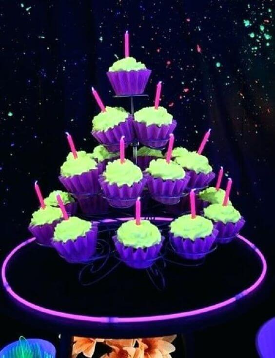 cupcake festa neon