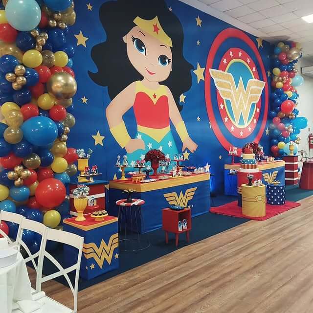 Decoração Mulher Maravilha: Ideias Criativas para Festa Infantil