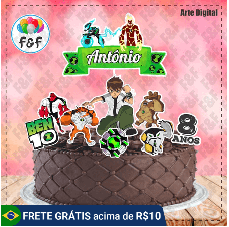 topo de bolo do ben 10