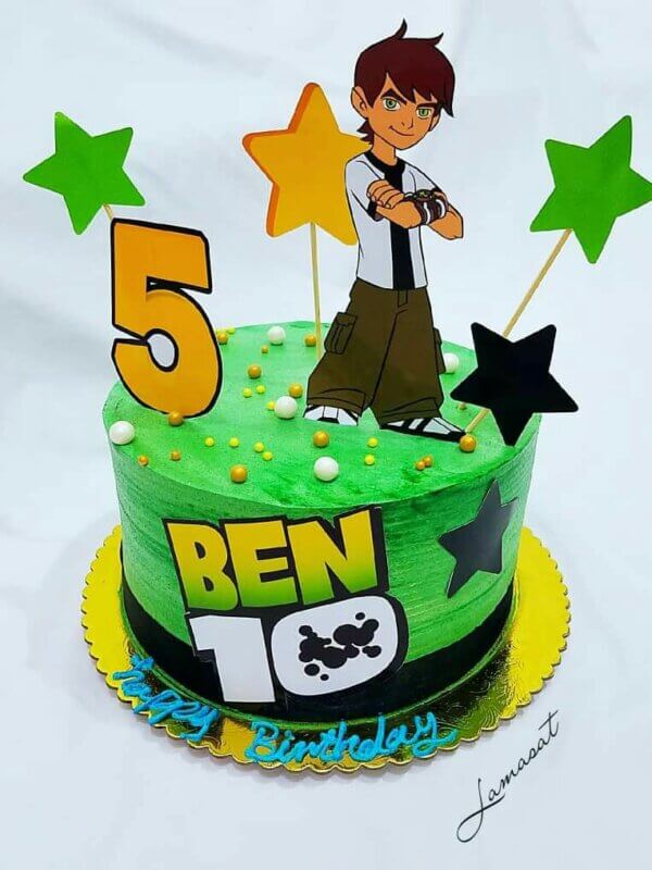 ideia bolo do ben 10 5 anos