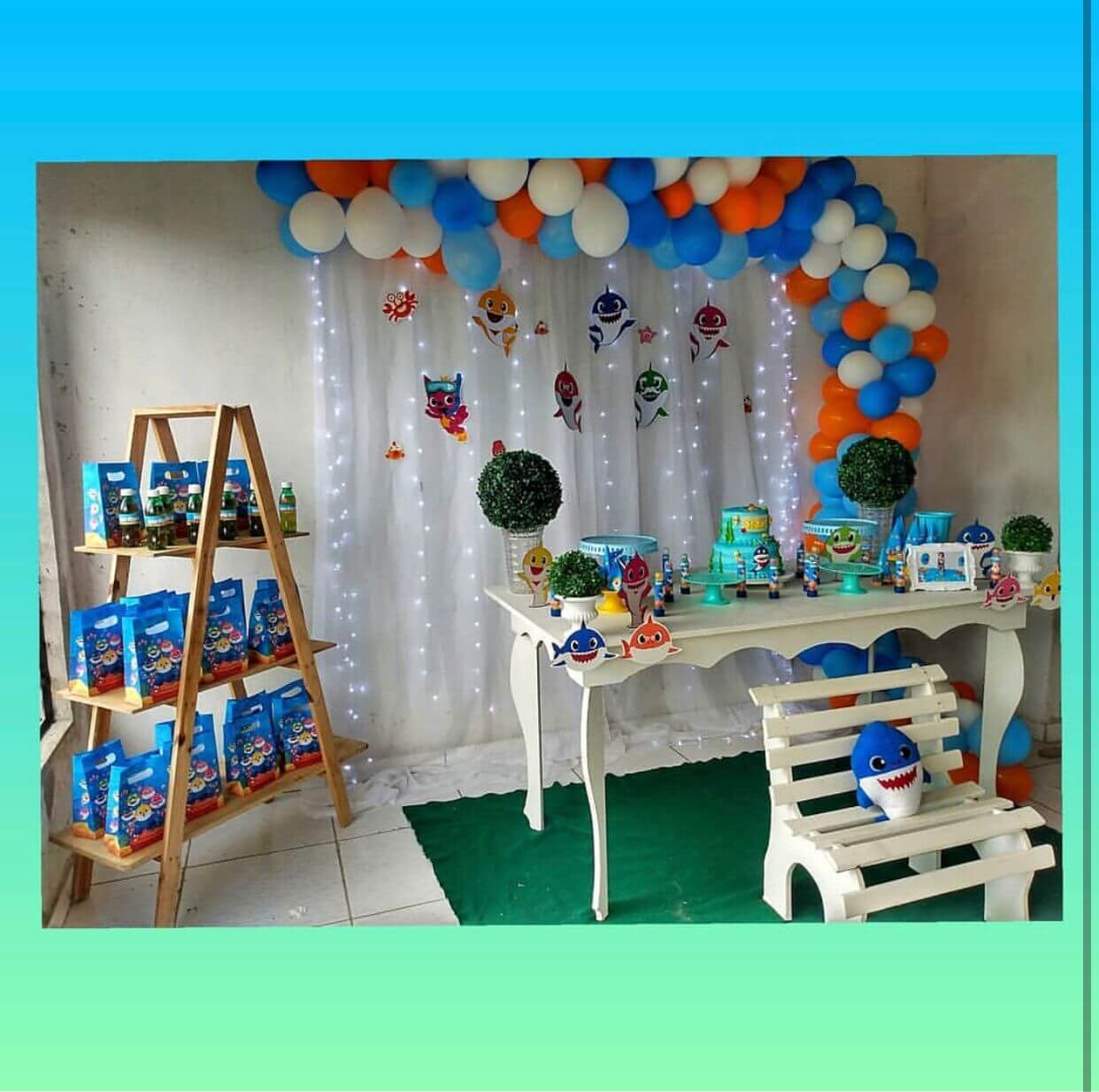 Decoração Festa Baby Shark: 25 ideias simples e criativas