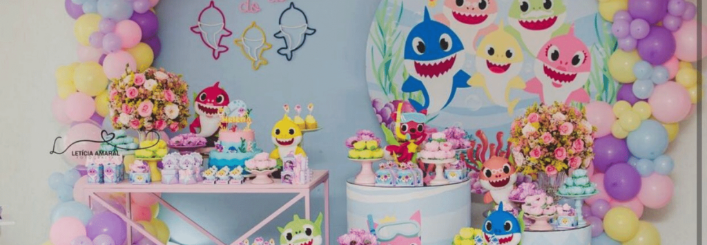 Decoração Festa Baby Shark: 25 ideias simples e criativas