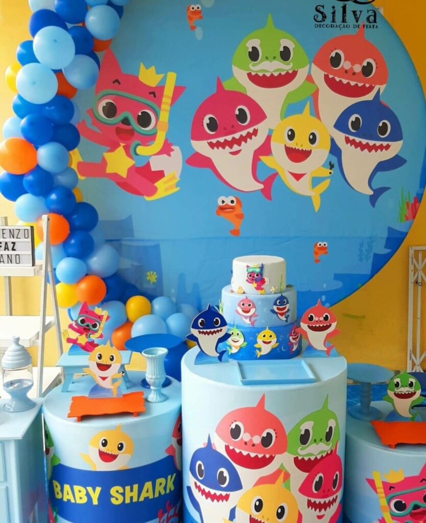 festa baby shark azul jc_silvadecoracaodefesta