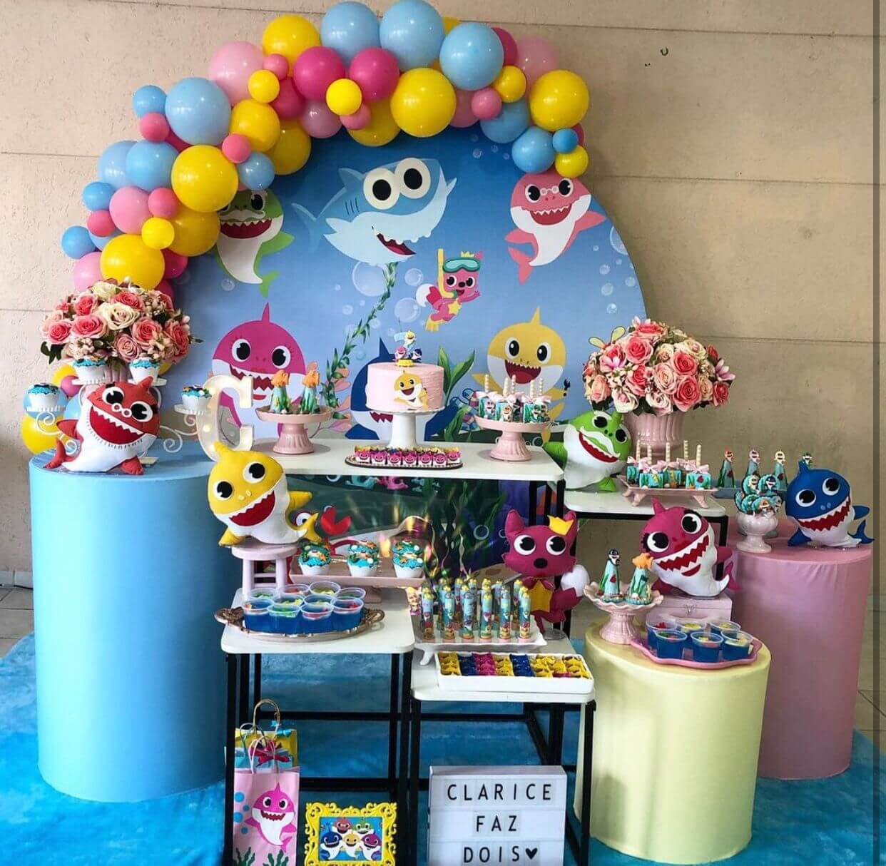 Decoração Festa Baby Shark: 25 ideias simples e criativas