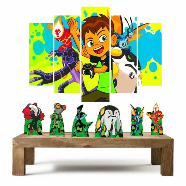 mosaico decoração festa do ben 10
