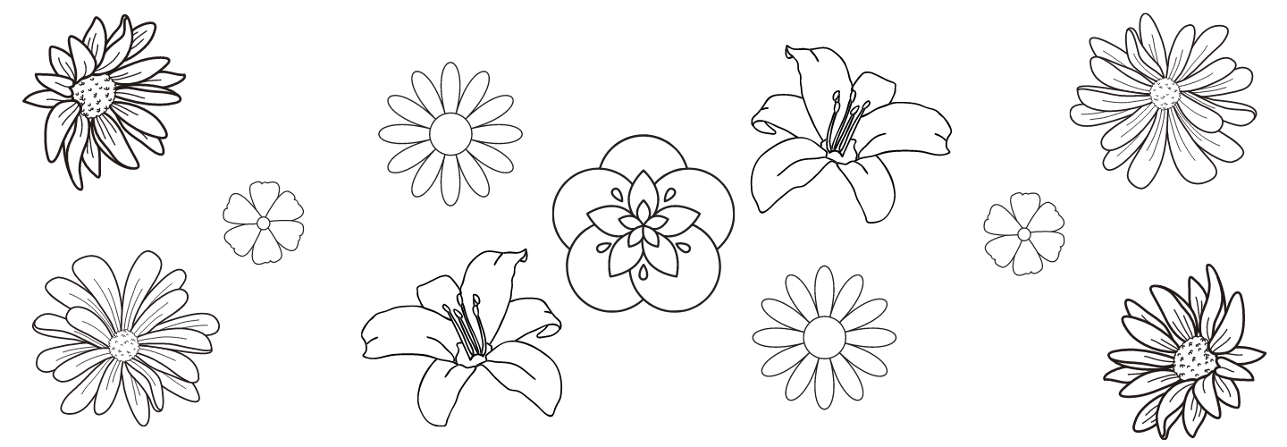 25 Desenhos de Flores para Pintar/Colorir: Imprimir ou Online