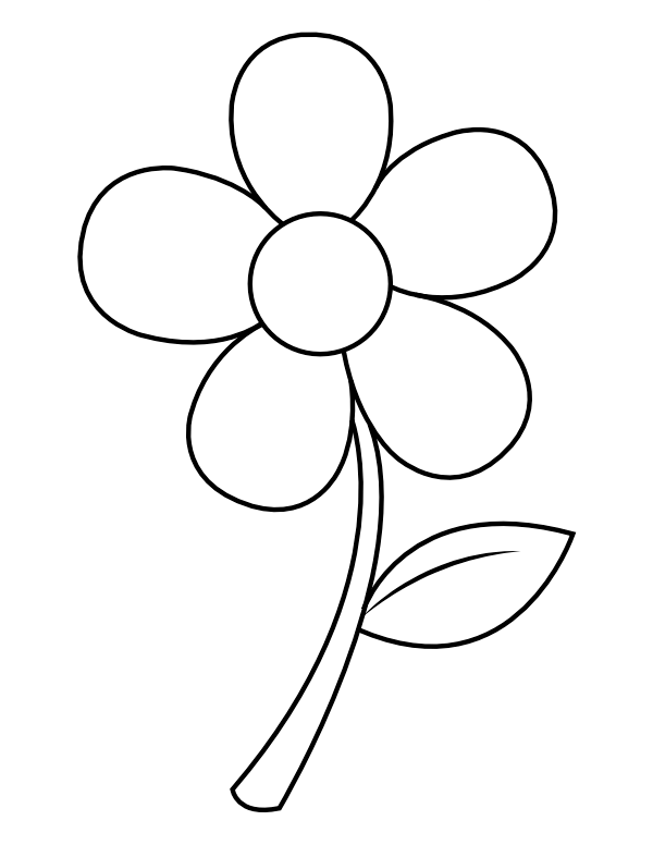 Desenho de Flores para Pintar - Educamais