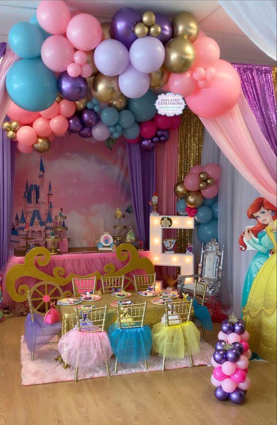 festa infantil feminina princesas