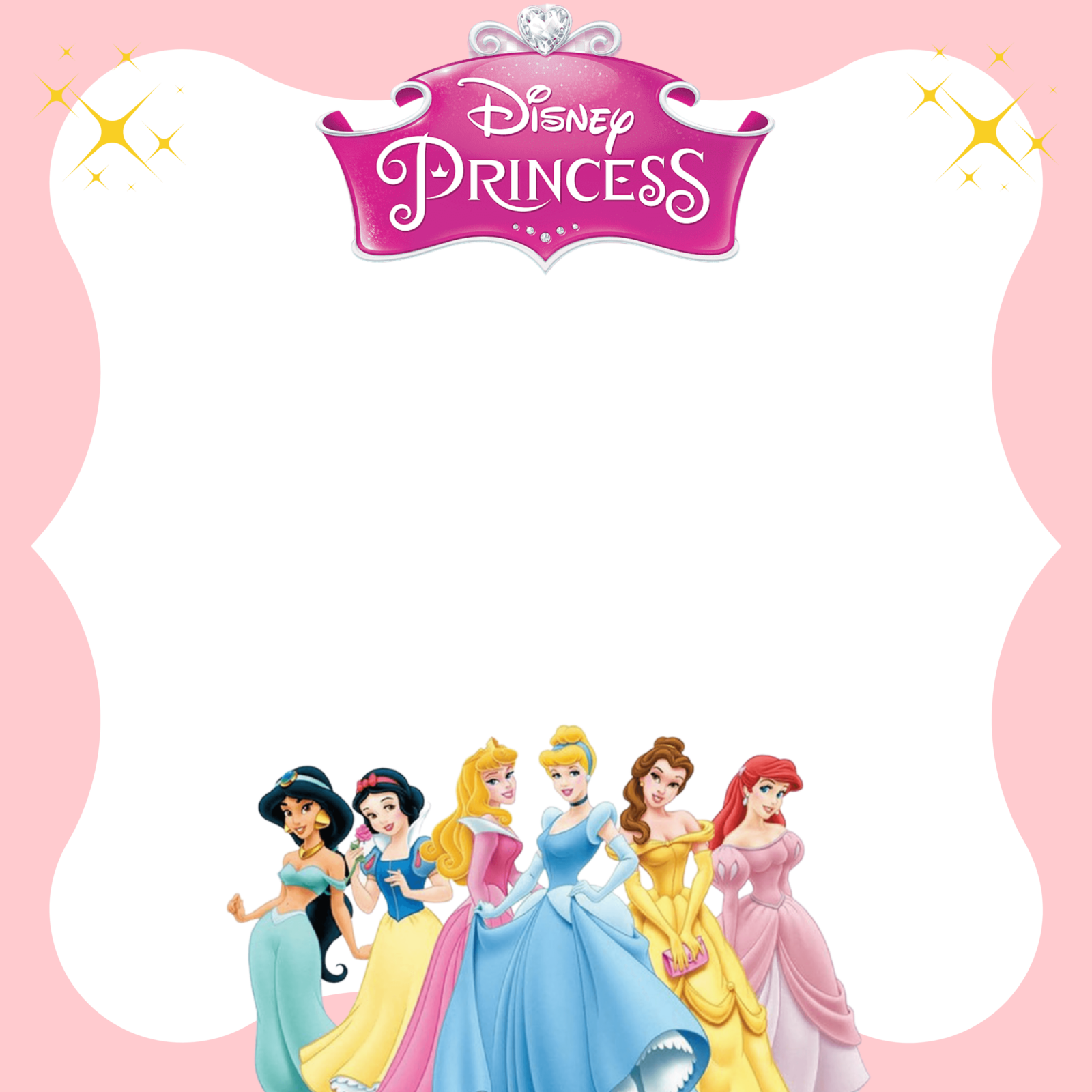 convite princesas disney 10 modelos incríveis para editar