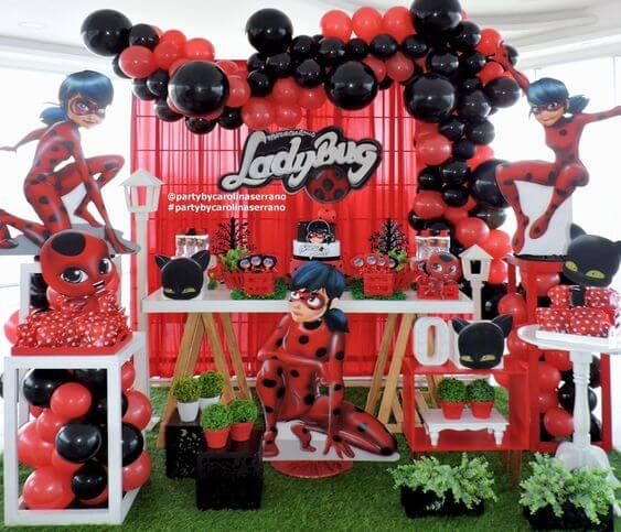 decoração festa ladybug