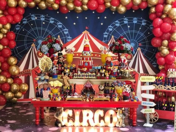 festa de aniversário infantil tema circo