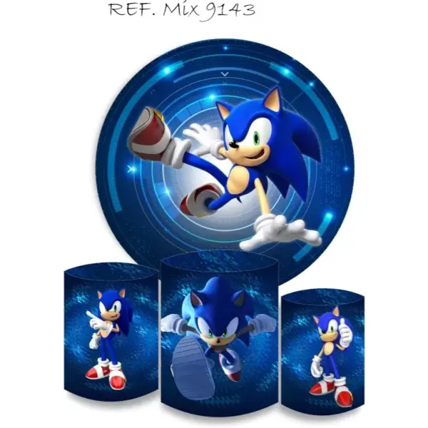 kit para decoração sonic