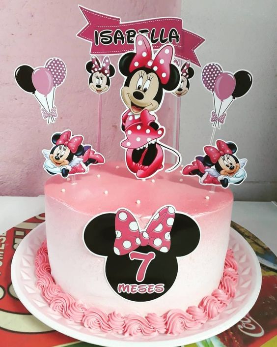 toppers bolo minnie
