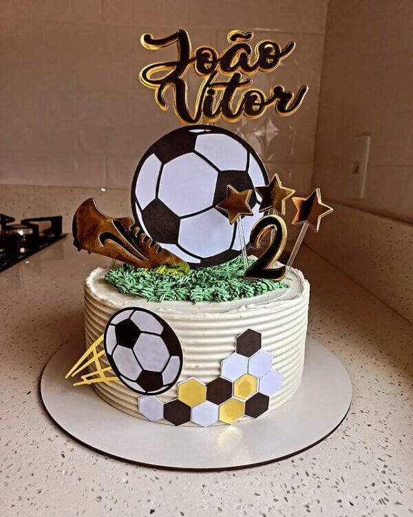 bolo festa tema futebol
