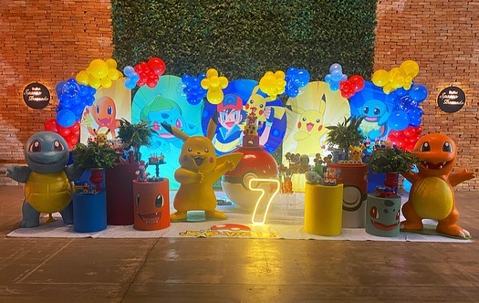 decoração festa infantil pokemon