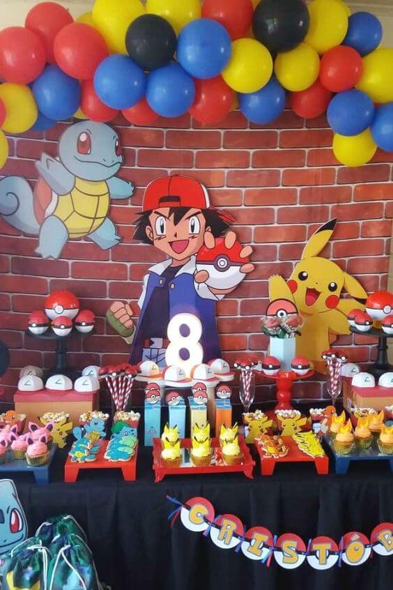 decoração aniversário pokemon