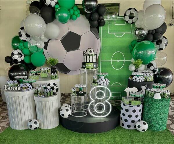 decoração festa infantil tema futebol