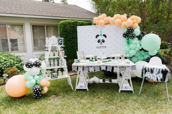 festa panda ao ar livre