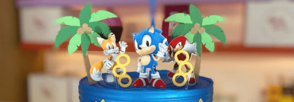 Bolo do Sonic: +30 ideias e inspirações para sua festa